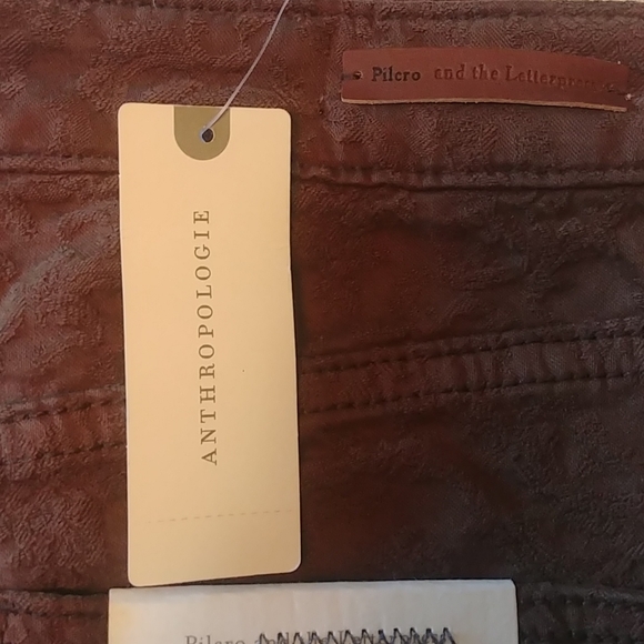 Anthropologie Pilcro Letterpress Serif Jacquard - Picture 5 of 8